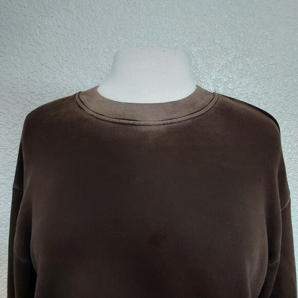 Cotton Citizen Brown Crewneck Sweatshirt Size S - Picture 3 of 13